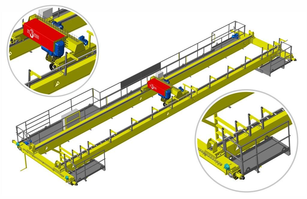 модель двухбалочного крана модель двухбалочного крана